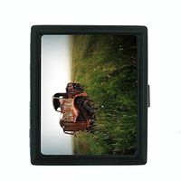 Perfection In Style Metal Cigarette Case Vintage Farm Design 013