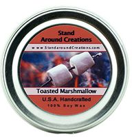 Premium 100% All Natural Soy Wax Aromatherapy Candle - 2oz Tin - Scent: Toasted Marshmallow: A fragrance so true to its name! Imagine a marshmallow on a stick, just slightly toasted by the fire.