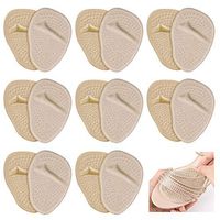 Metatarsal Pads for Women, 8 Pairs Ball of Foot Cushions for Heels, Professional Reusable Keep Feet from Sliding in Heels