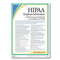 ComplyRight HIPAA Employee Information Poster 17 X 24