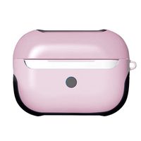 for New AirPods Pro Case, JKRED TPU + PC Color Matching Protective Skin Case Cover for Apple AirPods Pro 2019 Wireless Charging Box (Pink)