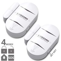 LACORAMO DA-05 Window Alarm Sensors, 130 DB Wireless Door Alarm, 4 Working Options Magnet Triggered Home Security Entry Alert, Loud Pool Door Alarm for Kids