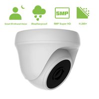 5MP Surveillance Security Camera for Home, Hybrid 4-in-1 CVBS CCTV Surveillance Weatherproof Dome Security Camera,Metal Housing, Outdoor/Indoor, Night Vision, Wide Angle Viewing (White)