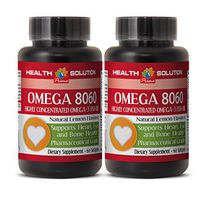 Omega 3 6 9 Fish Oil - Omega 8060 Omega-3 Fatty ACIDS - Help with Weight Loss (2 Bottles)