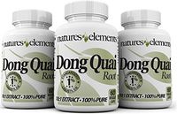 Natures Elements Dong Quai Extract - Pack of 3-180 Veggie Caps - Standardized 10:1 Extract - 1% Ligustilide - 3 Month Supply - (Angelica Sinensis)