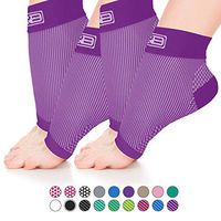 Go2 Plantar Fasciitis Socks|Best Ankle Compression Brace 22-25 mmHg|Arch Support Joint Heel Pain Relief|Foot Sleeves for Women and Men Reduce Swelling|Relieve Achilles Tendonitis(2p Purple Small)