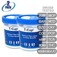 MiCare [2pk] - 12-Panel Multi Drug Test Cup (AMP/BAR/BZO/COC/mAMP/MDMA/MOP/MTD/OXY/PCP/TCA/THC with A3) #MI-TDOA-7125A3