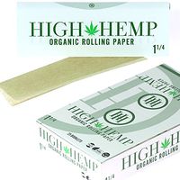 Full Box 25 Booklet High Hemp Organic Rolling Paper 1 1/4 1.25