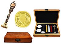 MNYR Vintage Olive Wreath Decorative Nature Luxury Wood Box Gold Metal Peacock Wedding Invitations Gift Cards Paper Stationary Envelope Custom Wax Seal Sealing Stamp Sticks Melting Spoon Wood Box Kit