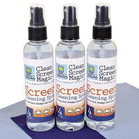 Screen Cleaner Kit - Safe Spray for LCD & LED TV, Computer Monitor, Laptop, Tablet, Phone - Streak Free, Alcohol Free, Ammonia Free - Includes 3 4oz Bottles with 3 Premium Microfiber Cloths