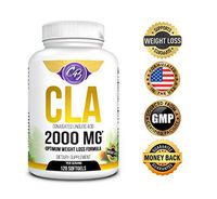 Optimum Dosage CLA 2000mg 120 Count Softgels Best Belly Fat Burner Weight Loss Pills Lose Weight Fast High Potency Pure Safflower Oil Conjugated Linoleic Acid CLA for Men and Women 1250 Sunflower 1000