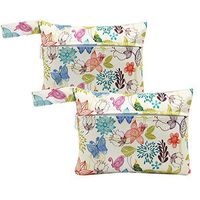 Asenappy Mini Wet Bag - Reusable for Mama Cloth Menstrual Pads Bags/Breast Pads Bag 2 Pieces