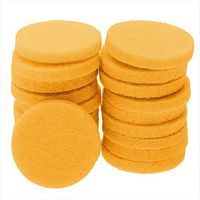 Beadaholique Aromatherapy Fiber Fragrance Pads for Essential Oil, Coin Shape 22mm, 20 Pieces, Yellow