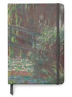 Claude Monet Art UV Printed on PU Leather A5 Bullet Dotted Journal Notebook