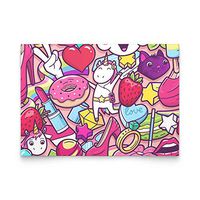 oopsoops Unicorn Party Flat Cards with Envelope