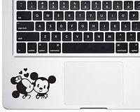 Trackpad Minnie Kissing Mickey Apple Macbook Decal Vinyl Sticker Apple Mac Air Pro Retina Laptop sticker