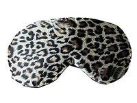 Hot Sale!!! ieasysexy 2 in 1 Leopard Style Slik Sleeping Mask with Detachable Cold/Hot Soothing Eye Mask (Brown)