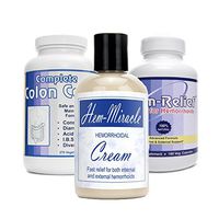 Complete Hemorrhoids Care – The only Comprehensive Approach That addresses Both The Cause and The Symptoms Related to Hemorrhoids. Contains Hem Miracle Cream, Hem-Relief and Complete Colon Care.