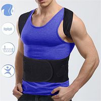 Adjustable Double Pull Shoulder Back Support Belt, Back Posture Corrector Brace for Women, Men & Teens, Lumbar Lower Back Brace Provides Back Pain Relief (XXL)