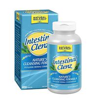 Natural Balance Intestinal Clenz | Psyllium Herbal Cleansing Formula | Healthy Digestion & Regularity Supplement | Gluten Free | 400 VegCaps, 80 Serv.
