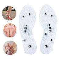 Magnetic Therapy Massage Insole, Health Foot Acupressure Slimming Shoe Boots Gel Pads for Muscles Relax, Blood Circulation, Plantar Fasciitis, Feet Pain Relieve for Men Women,1 Pair