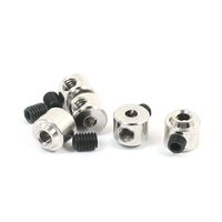 5PCS Metal 2.1mm Pore Dia Wheel Chock for RC Plane Landing Gear DIY