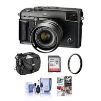 Fujifilm X-Pro2 Mirrorless Camera with XF 23mm f/2 R WR Lens, Graphite - Bundle with Camera Bag, 32GB Class 10 U3 SDHC Card, 43mm UV Filter, Cleaning Kit, Pc Software Package