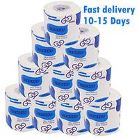 Ultra CleanCare Toilet Paper, Strong Biodegradable Bath Tissue, Toilet paper 10 rolls Double pulp 100% Relaxing fragrance 3 layers Unscented (White)