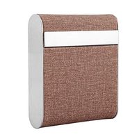 Yosooo Pocket Carrying Cigarette Box Portable Cigarettes Case Leather Metal Holder Holds 20 Cigarettes 3 Color(Brown)