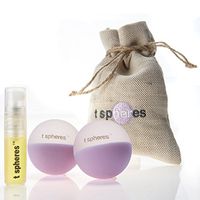 T Spheres Peace & Quiet, Aromatherapy Infused Massage Ball Set (Lavender Aroma), 45mm (Golf Ball Size)