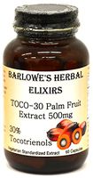 TOCO-30 Tocotrienol Palm Fruit Extract 60 500mg Vegi - Stearate Free, Glass Bottle! Free Shipping on Orders Over $49!