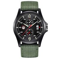 Fashion Men Watch,Fxbar Military Nylon Waterproof Sport Watch Quartz Wrist Watches Cool Design Automatic Watch(A)