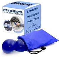 Pet Hair Remover for Laundry, Hair Removal for Clothes Fur Cleaner for Dog Hair, Cat Fur & All Pets - Removes Fur in Dryer, Washable Hair Cleaner, Reusable Sticky Lint Removal Tool (Navy)