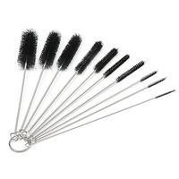 10Pcs Test Tube Cleaner Nylon Bottle Tube Nozzle Brushes Cleaning Brush