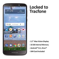 ($50 eGift Card Promotion) Tracfone Carrier-Locked Motorola Moto e5 4G LTE Prepaid Smartphone - Black - 16GB - Sim Card Included - CDMA