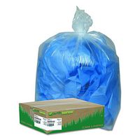 Earthsense Commercial RNW4615C Clear Recycled Can Liners, 40-45gal, 1.5mil, Clear (Case of 100)