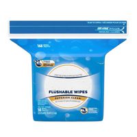 Flushable Personal Wipes. Case of 1344 Personal Cleansing Cloths in Refill Bags. Personal Hygiene Products Hypoallergenic. Alcohol-Free. Soft & Strong. Fresh Scent.