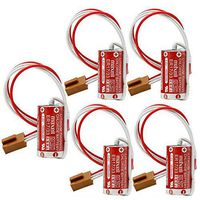 Replacement Battery, MAXELL ER17/33 2/3A 3.6V 1600mAh PLC Battery +Plug for 3G2A9-BAT08 US Stock (Pack of 5)