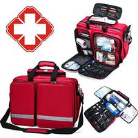 LANGYINH First Aid Kit Tactical Medical Pouch Mini First Aid Bag Compact,Lightweight for Emergencies,Outdoors Camping,Car & Survival,17 X 12.6 X 5.5 Inch