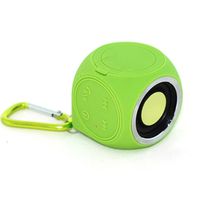 Chukchi Portable Mini Cute Wireless Speaker IP67 Water Resistant Shower Bluetooth Speaker for IPhone Series and Android Phones Green