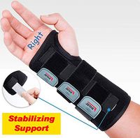 Wrist Brace for Carpal Tunnel, Adjustable Wrist Support Brace with Splints Right Hand, Medium/Large, Arm Compression Hand Support for Injuries, Wrist Pain, Sprain, Sports