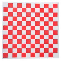 Checkered Deli Basket Liner, 12 X 12 Inches, Red and White, 100 Count A1 bakery supplies
