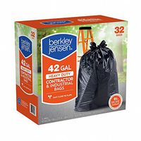 Berkley Jensen 3mil Heavy Duty Contractor & Industrial Use Bags, 42-gal. Capacity, 32 ct. (pack of 2)