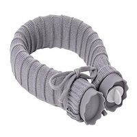 LHIABNN Hot Water Bag Silicone,Transparent Hot Water Bottle Scarf with Knit Cover for Daily Use