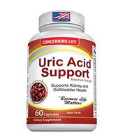 Uric Acid Support, Cleanse & Kidney Function Control - Supports A healthy Natural Gout Inflammation - Herbal Cleanse Detox for Joint Pain Swelling & Stiffness Includes Tart Cherry, Celery Seed Extract