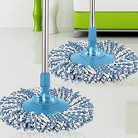 Alisy Mother's Day Microfiber Mop Head - 360 Rotating Head Microfiber Spinning Floor Mop Head Replacement Accessories (Blue)