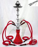 4 hose 28" FAN Hookah nargila shisha bar narguile nargile glass water Vase new