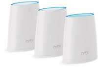 NETGEAR Orbi Whole Home Mesh WiFi System - 3 Pack Route r& 2 Mini satellite extenders RBK43 (Renewed)