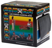 FEI 10-5225 Can-Do Low Powder Exercise Band, 50 yd. Roll, X-Heavy, Black