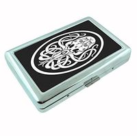 Cthulhu R1 Hip Silver Cigarette Case Id Holder Metal Wallet 4" X 2.75" RFID Protection